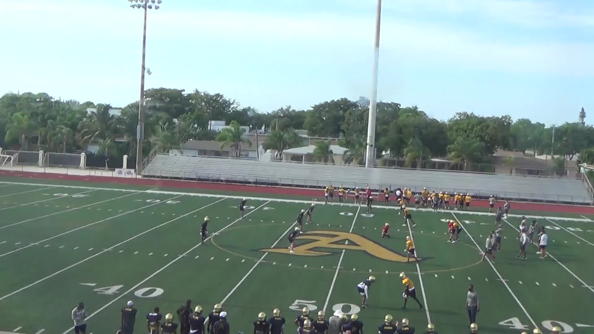 St. Thomas Aquinas HS Football Video "Highlight of Blue / Gold Spring