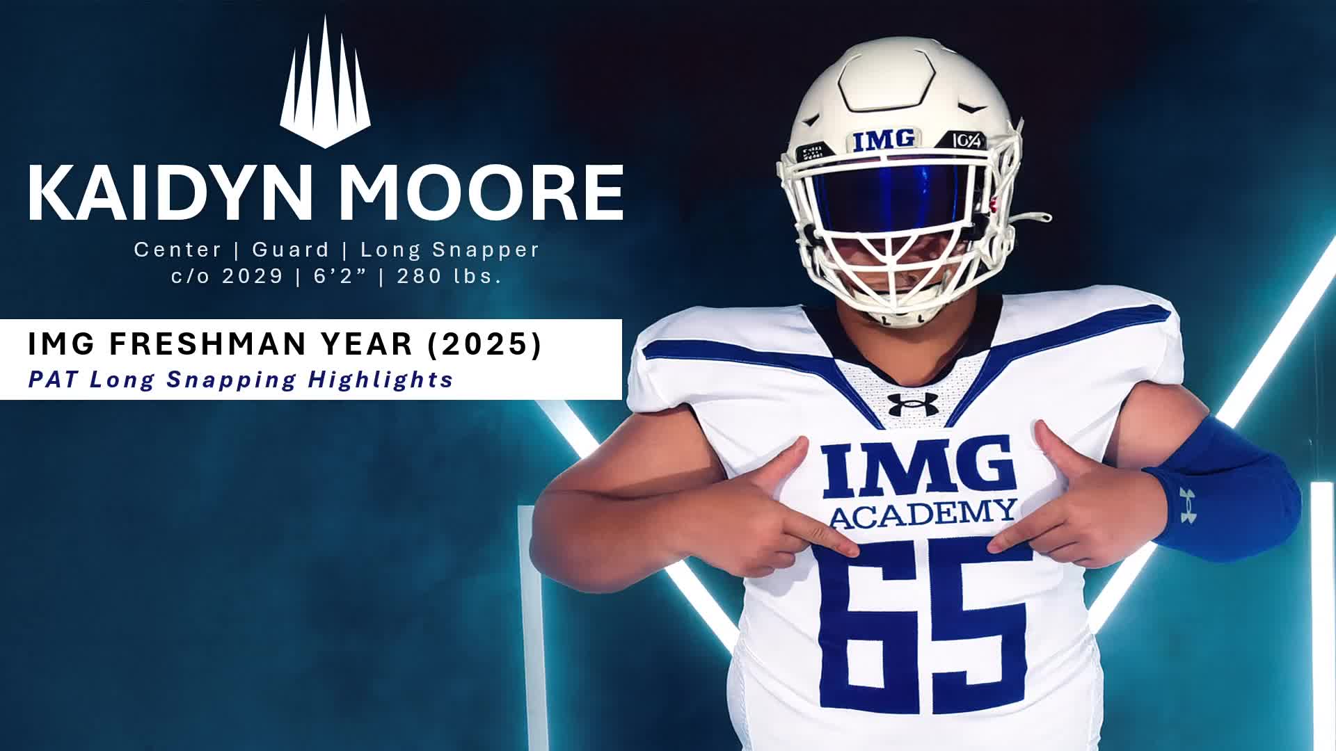 IMG Freshman Year Long Snapping Highlights