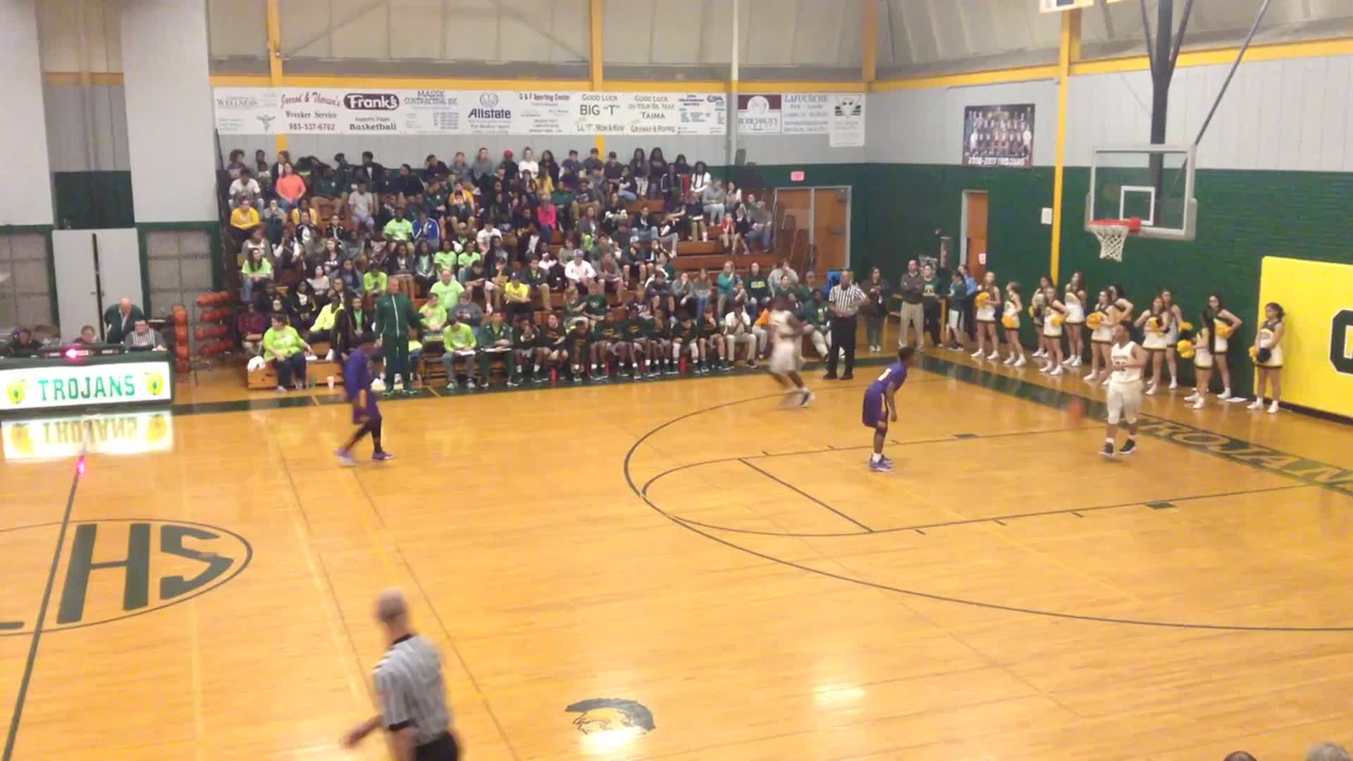 Thibodaux High School Calvin Bentley highlights Hudl