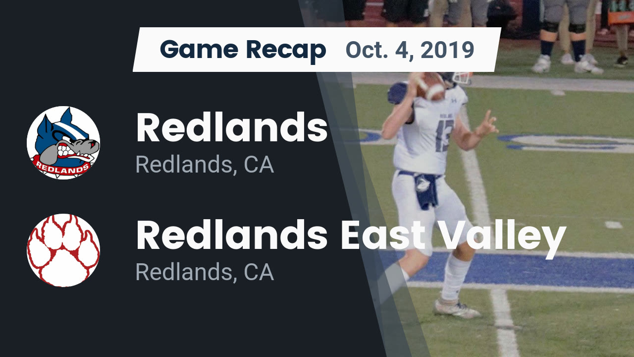 Redlands Hs Football Video Recap Redlands Vs Redlands East