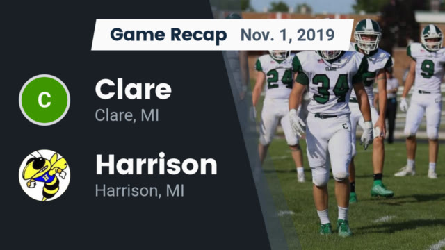 Boys Varsity Football Clare High School Clare Michigan