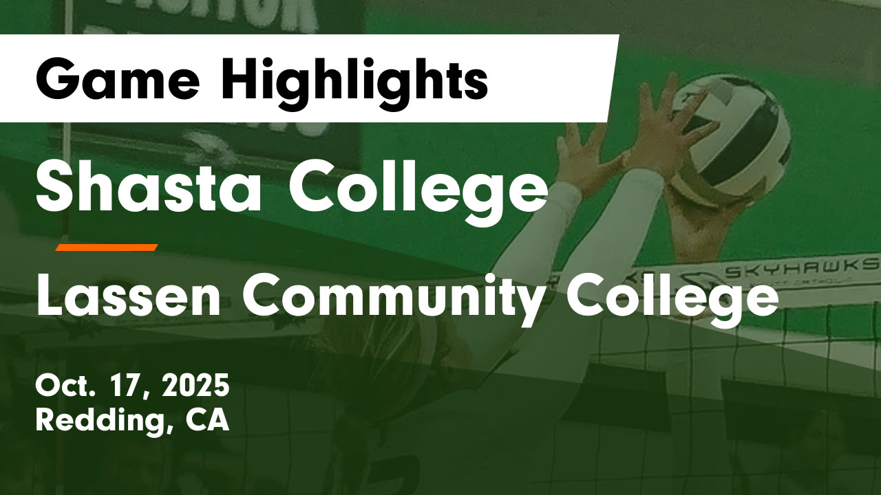 Shasta College vs Lassen Community College Game Highlights - Oct. 17 ...