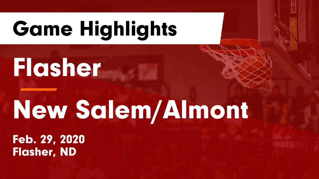 Flasher vs New Salem/Almont Game Highlights Feb. 29, 2020 Flasher