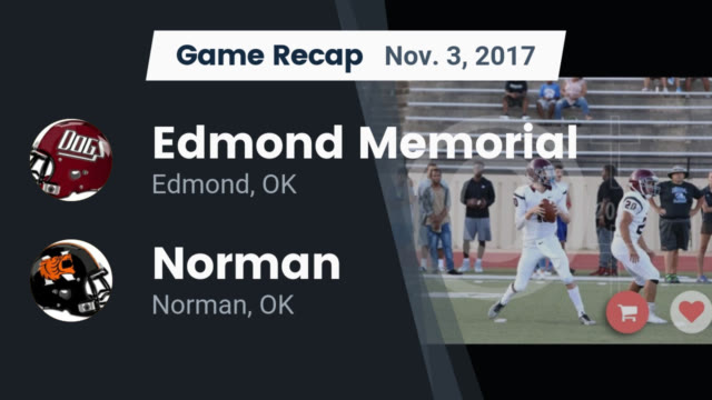 Boys Varsity Football Edmond Memorial High School Edmond