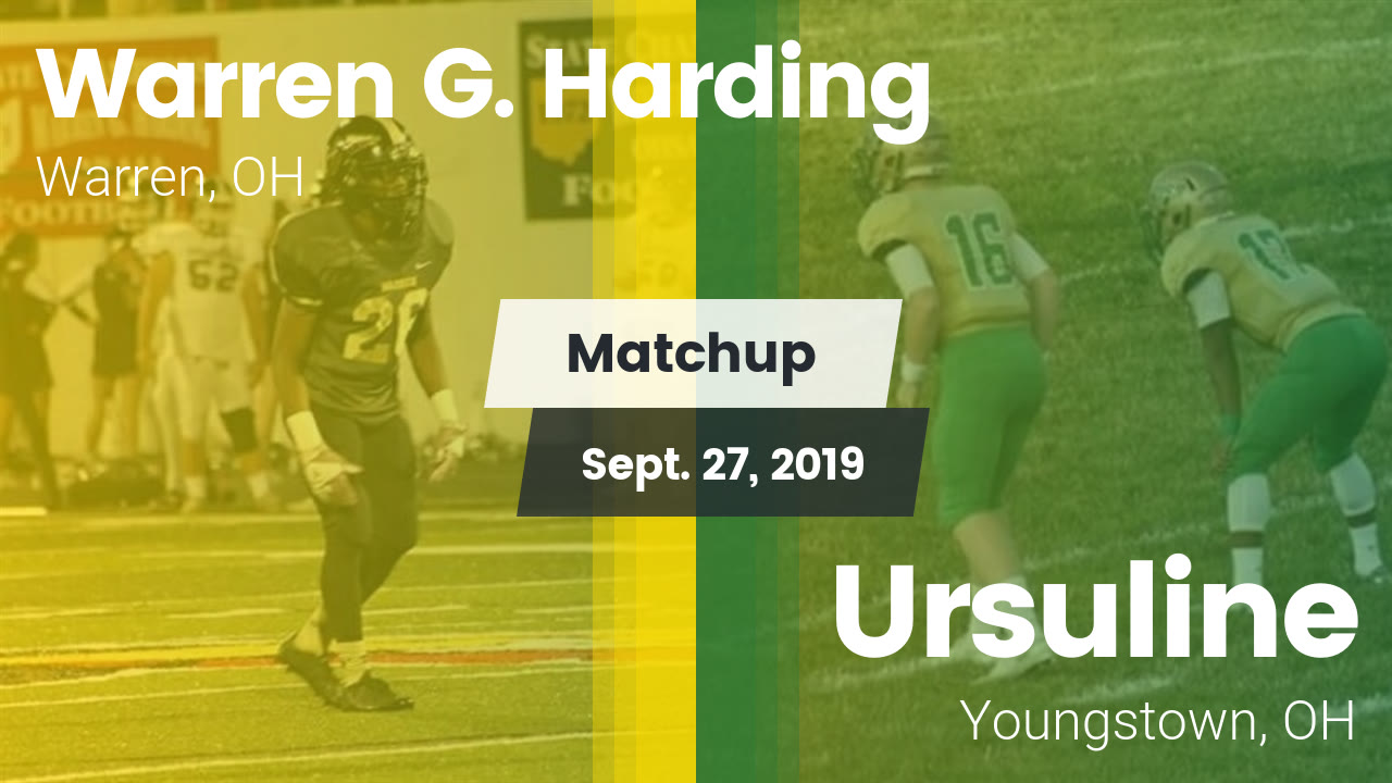 Harding Hs Football Video Matchup Warren Harding High Vs