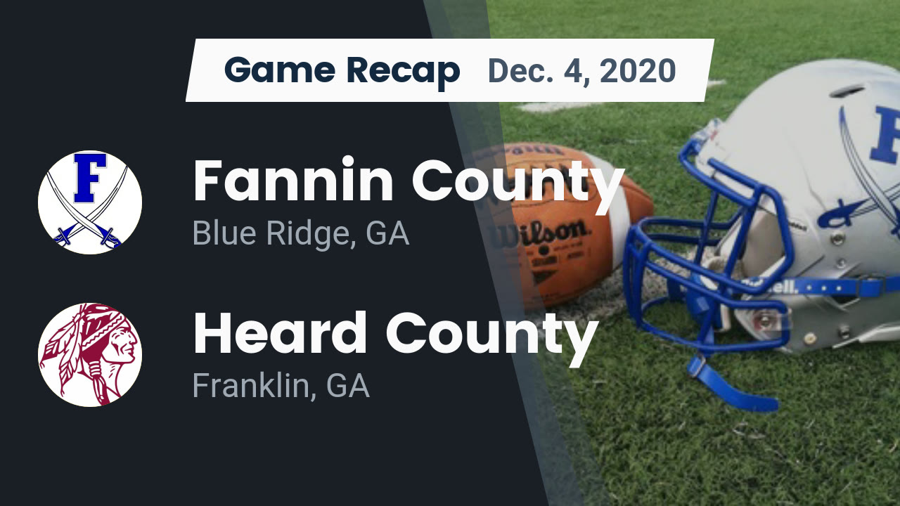 Fannin County HS Football Video Recap Fannin County Vs Heard County