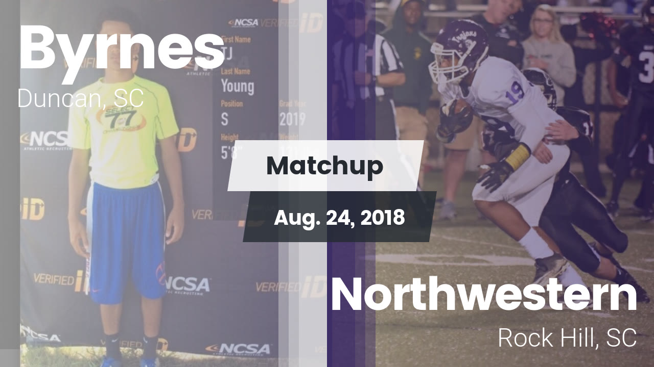 Byrnes Hs Football Video Matchup Byrnes Vs Northwestern 2018