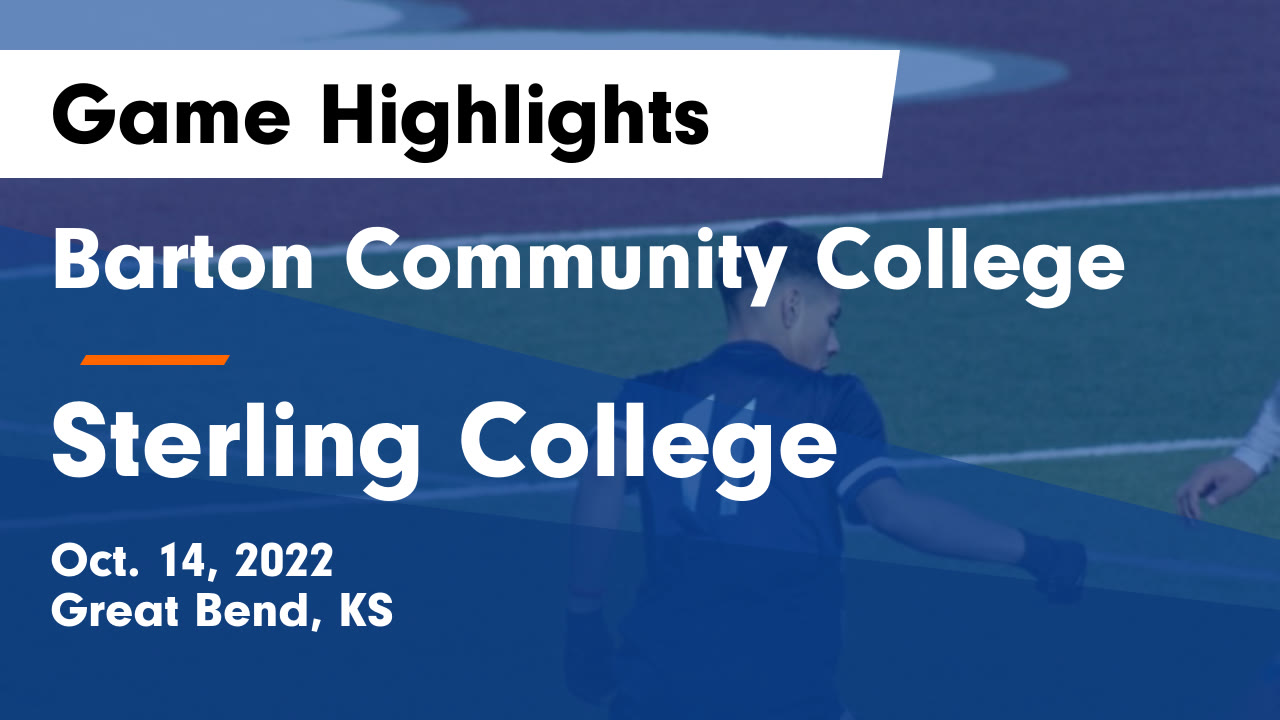 Barton Community College vs Sterling College Game Highlights Oct. 14
