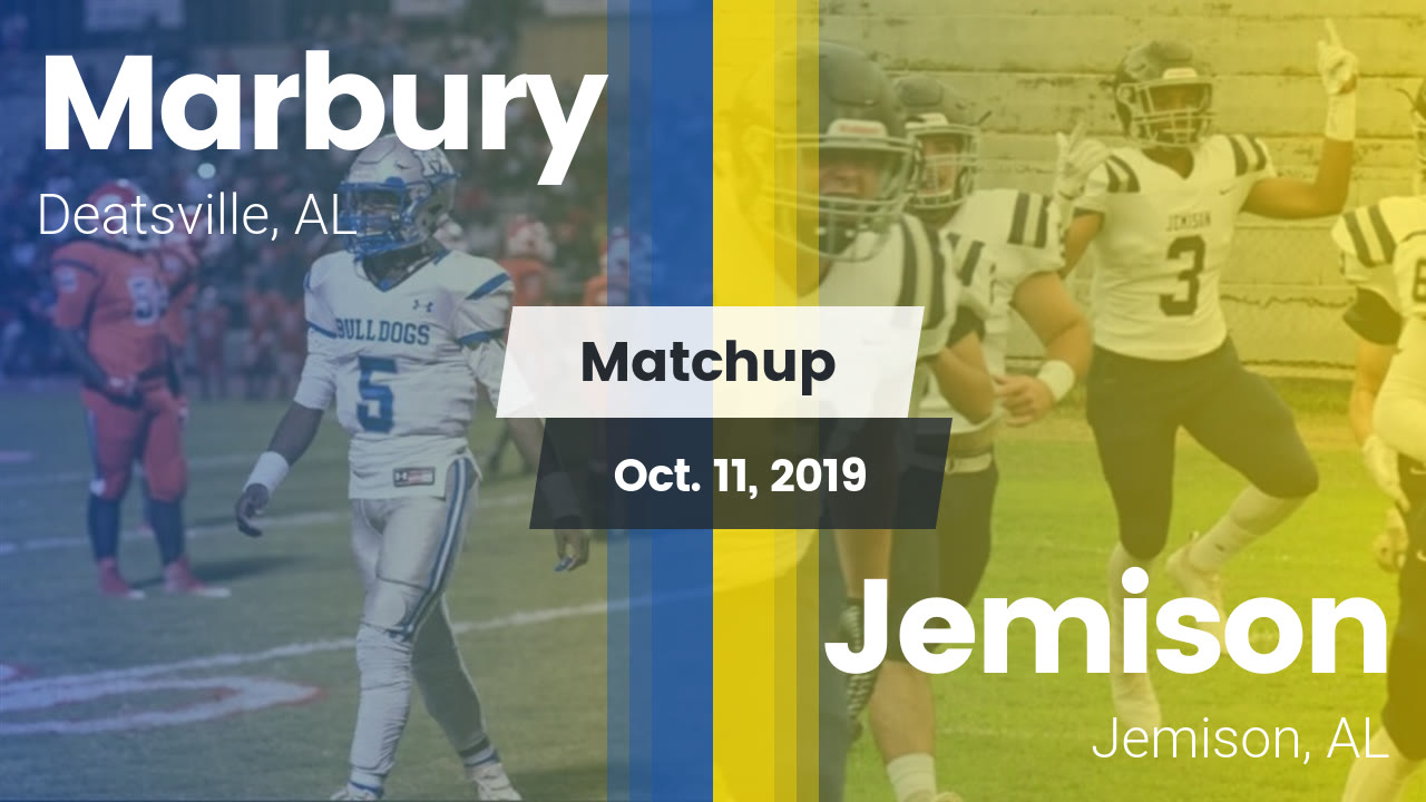 Marbury Hs Football Video Matchup Marbury Vs Jemison 2019