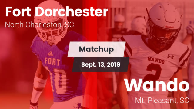 Boys Varsity Football Fort Dorchester High School North