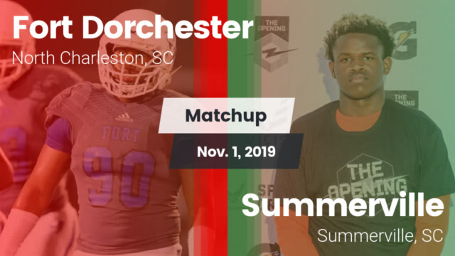Boys Varsity Football Fort Dorchester High School North