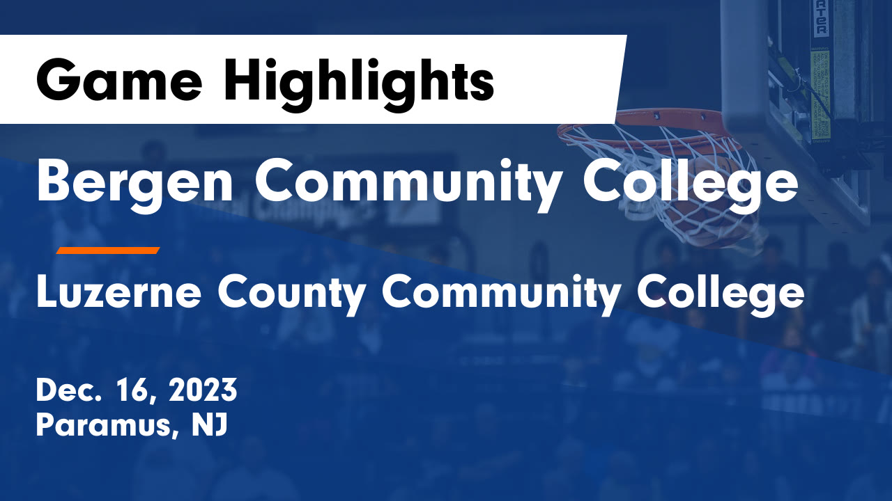 Bergen Community College vs Luzerne County Community College Game