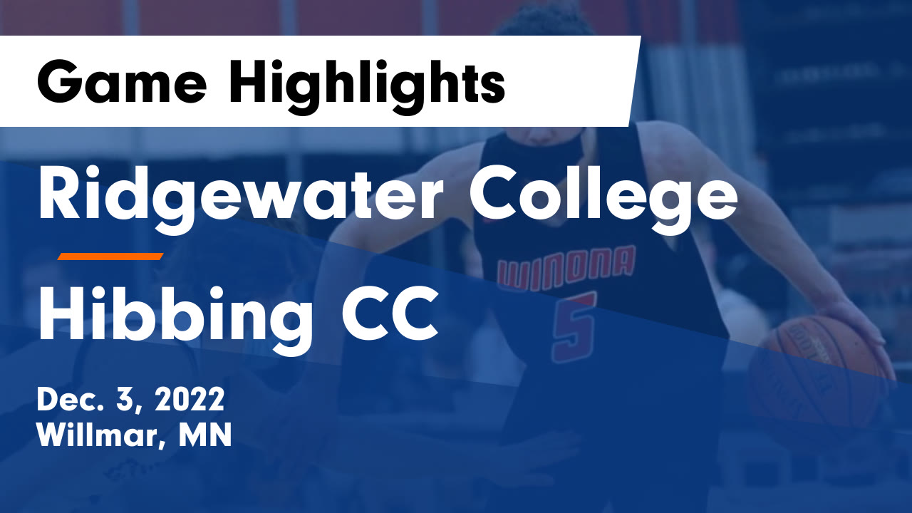 Ridgewater College vs Hibbing CC Game Highlights Dec. 3, 2022 Ridgewater College highlights