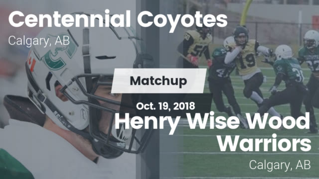 Centennial Sr Centennial Coyotes Calgary Canada Football