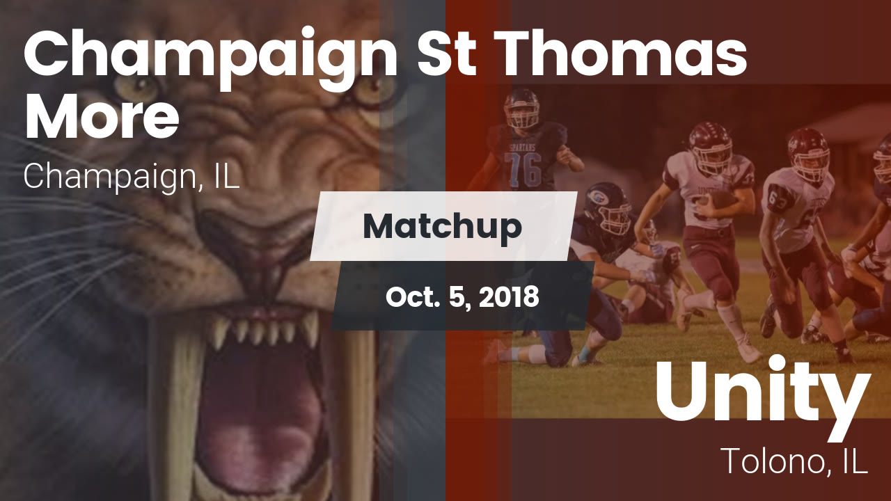 St Thomas More Hs Football Video Matchup Champaign St Thomas Vs