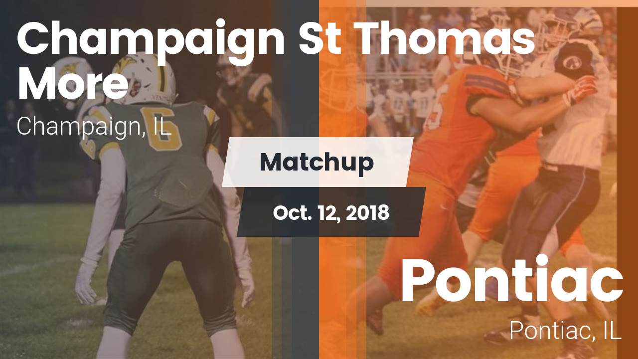 St Thomas More Hs Football Video Matchup Champaign St Thomas Vs