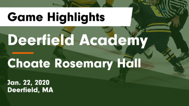 Girls Varsity Ice Hockey Deerfield Academy High School