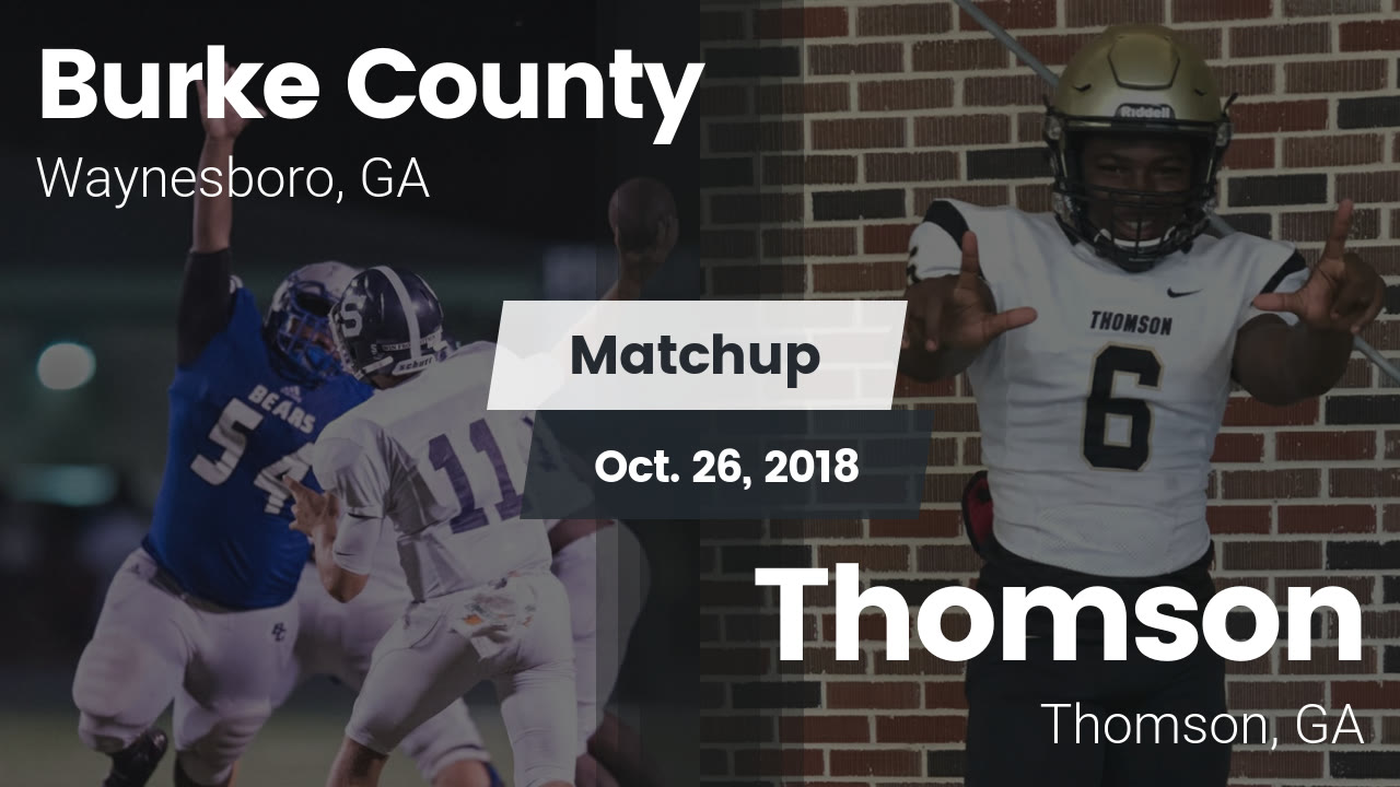 Burke County Hs Football Video Matchup Burke County High Vs