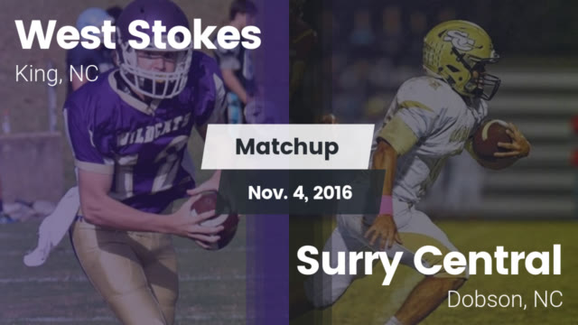 Boys Varsity Football West Stokes High School King North