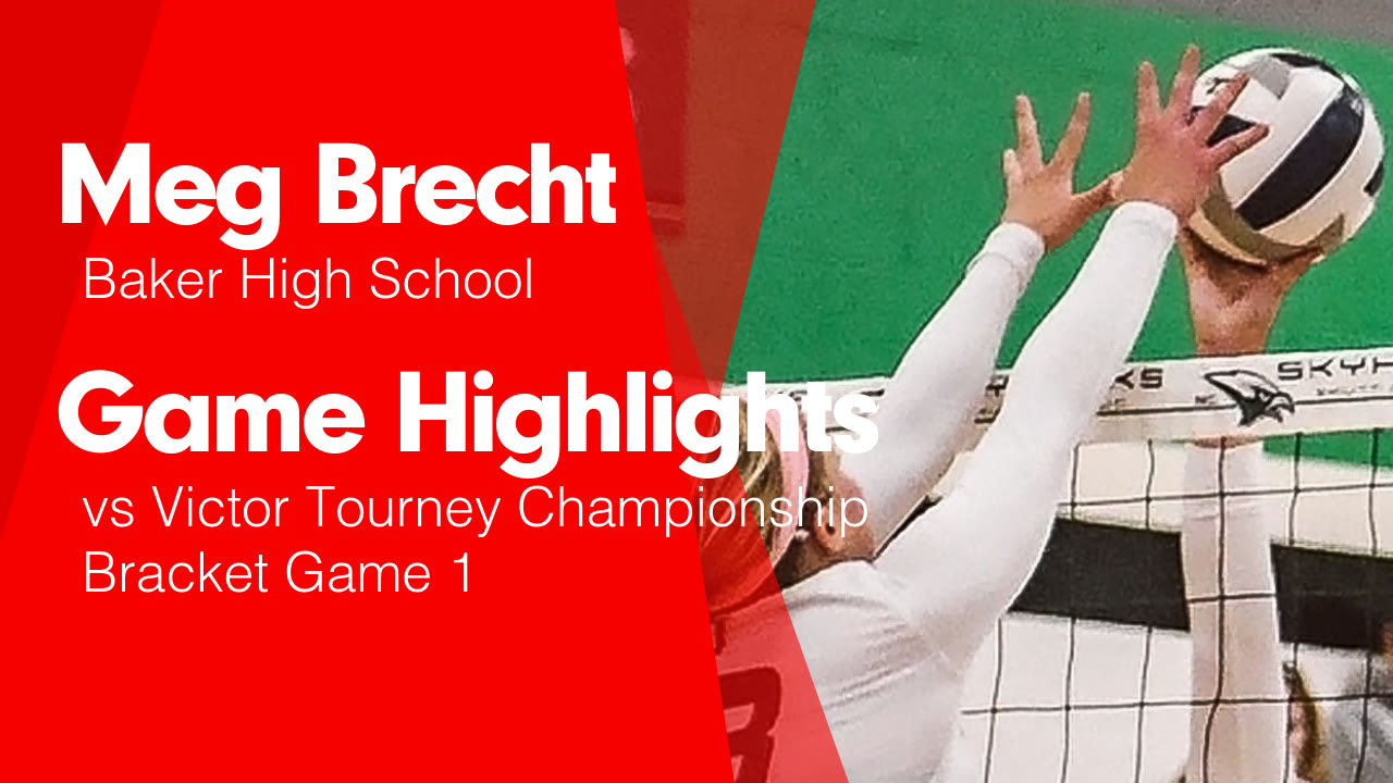 Meg Brecht S Baldwinsville Ny Video Game Highlights Vs Victor Tourney Championship Bracket Game 1 Maxpreps