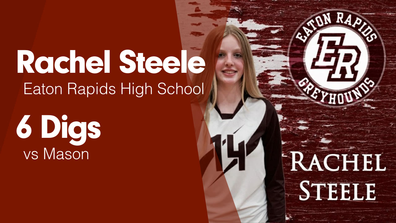 6 Digs vs Mason - Rachel Steele highlights