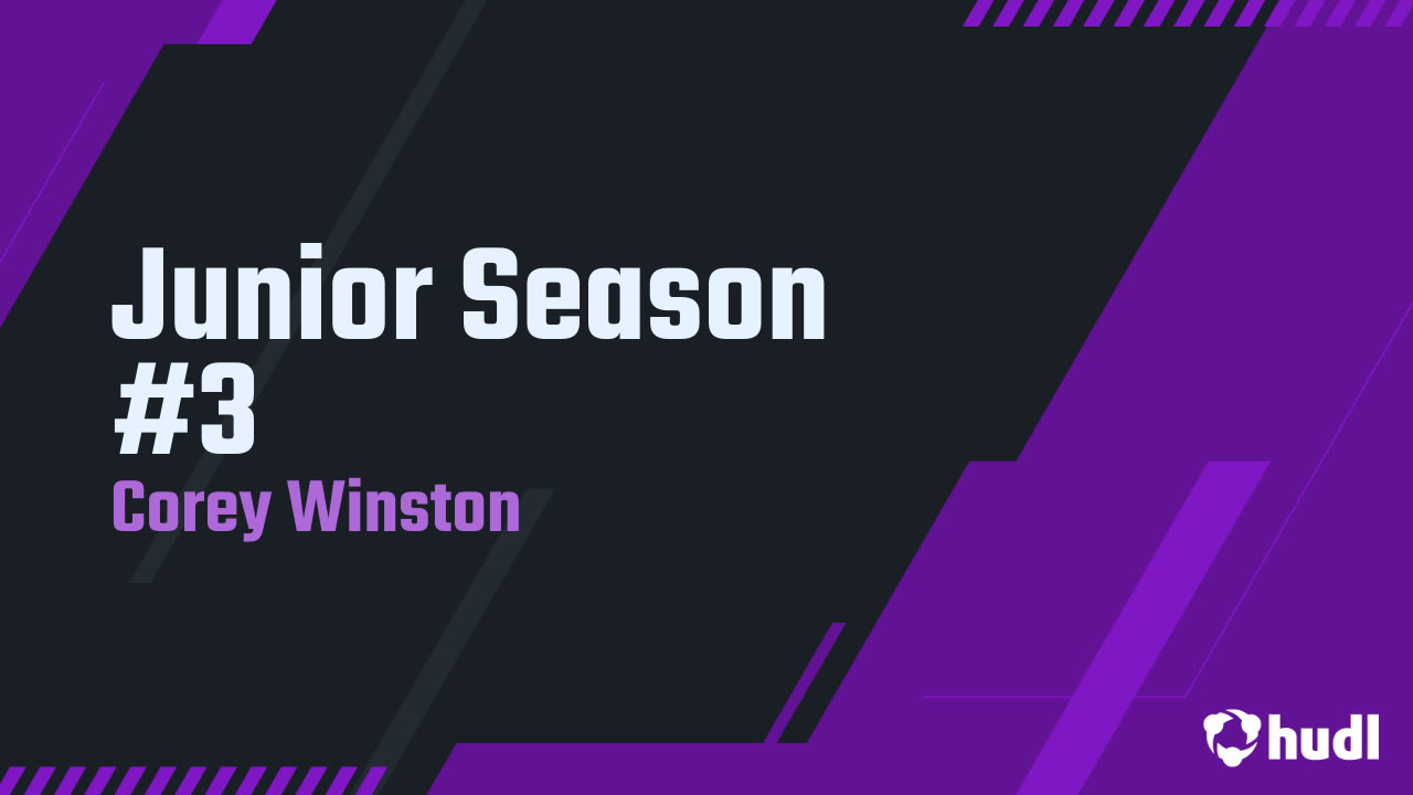 Junior Season 3 Corey Winston highlights Hudl
