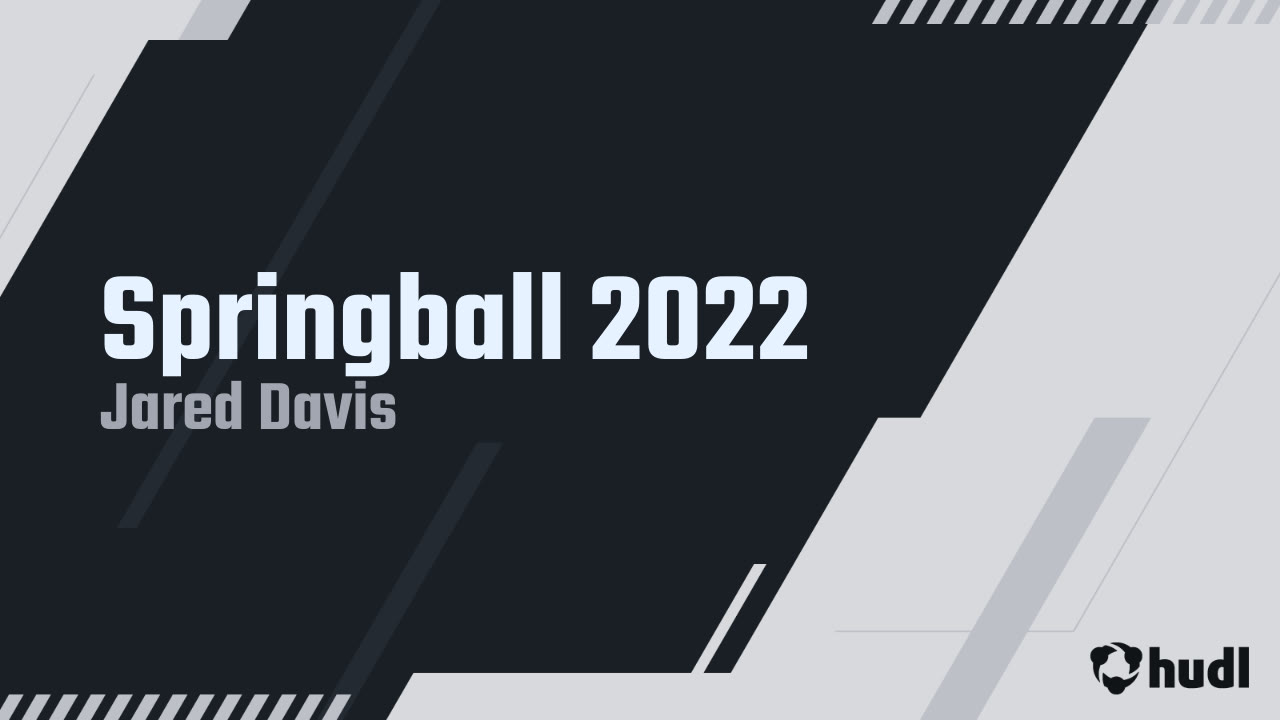 Springball 2022 - Jared Davis highlights - Hudl