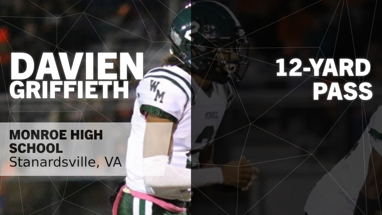 12-yard Pass vs Meridian - Davien Griffieth highlights - Hudl