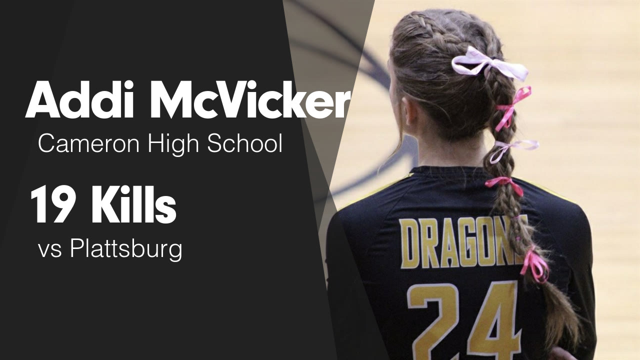 19 Kills vs Plattsburg - Addi McVicker highlights - Hudl