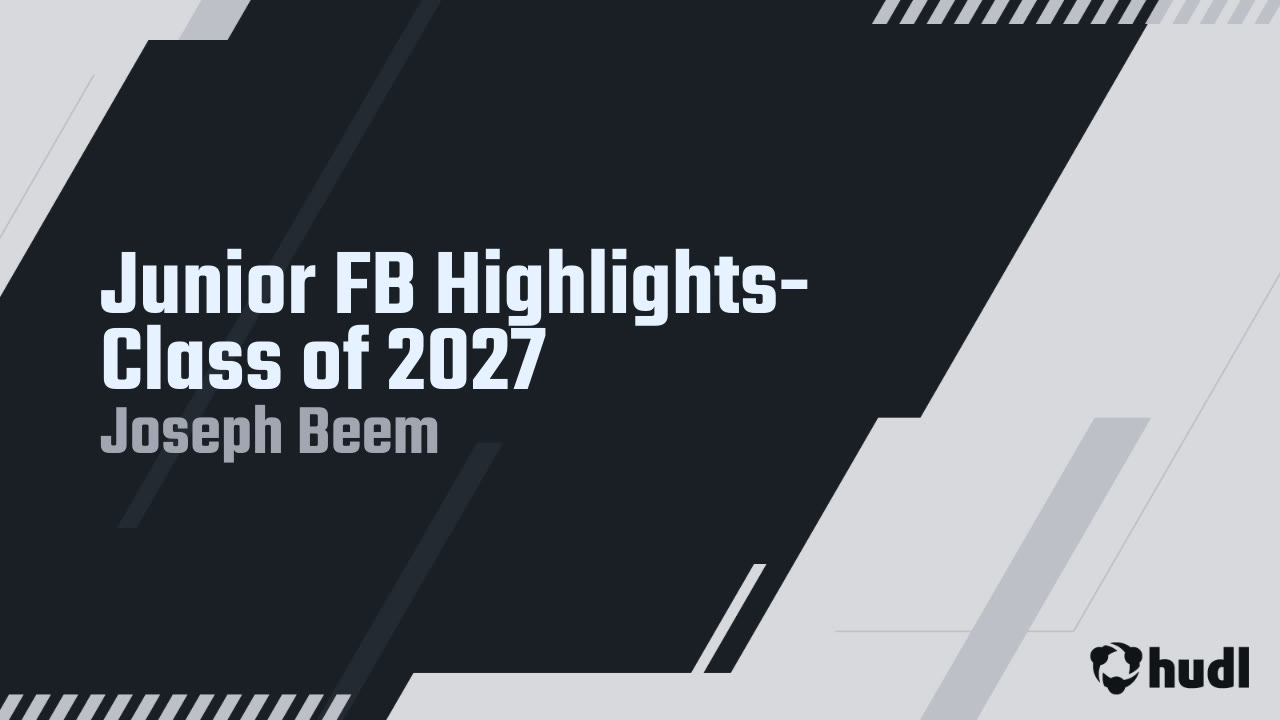 Junior FB Highlights- Class of 2027 - Joseph Beem highlights - Hudl