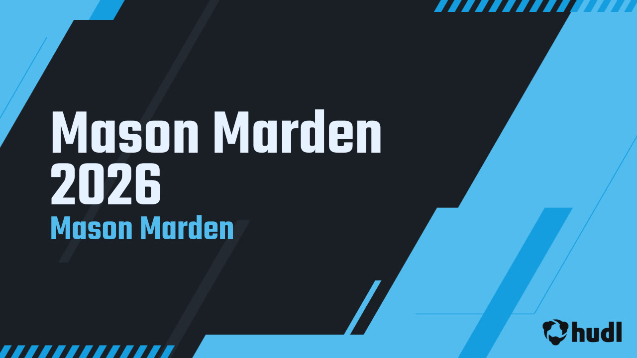 Mason Marden Senior Season Highlights