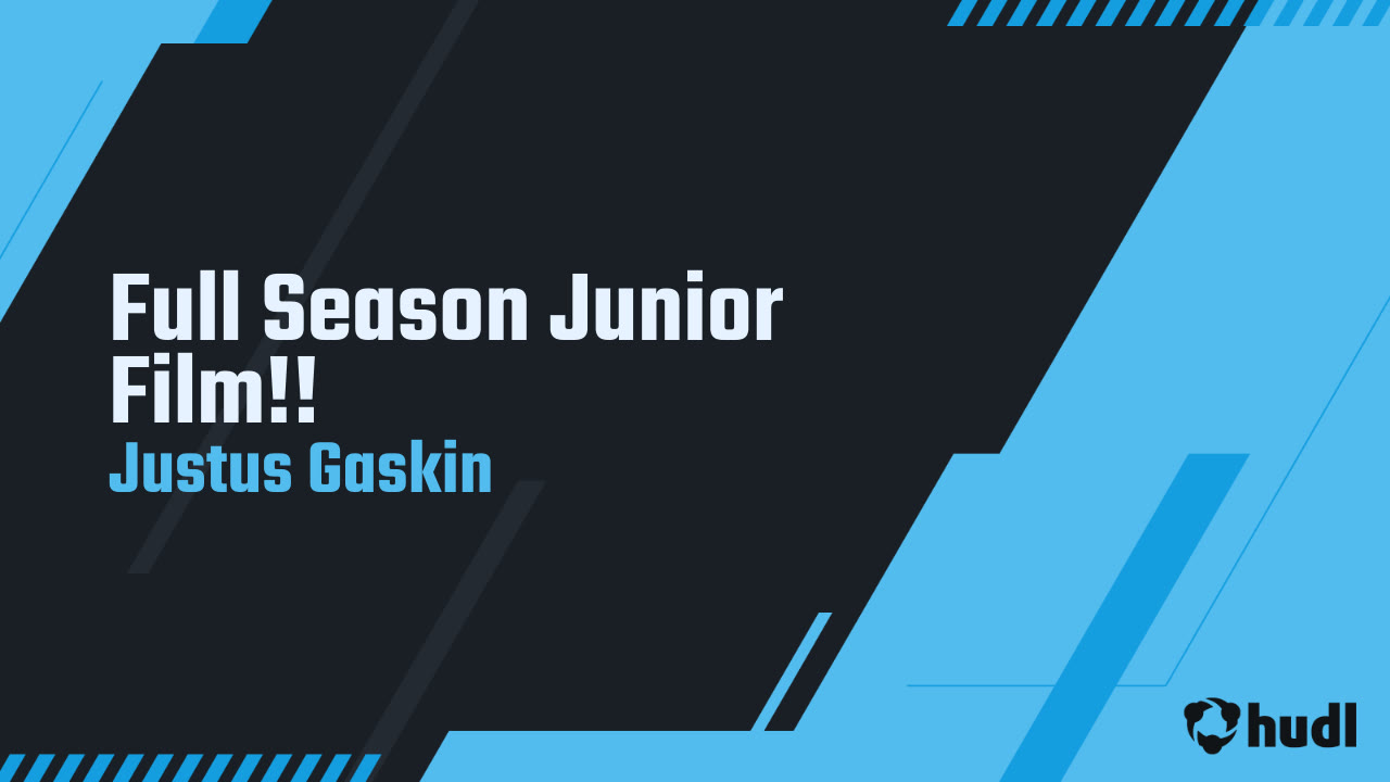 Jr Justus Shell Full Season Junior Film!! - Justus Gaskin highlights - Hudl