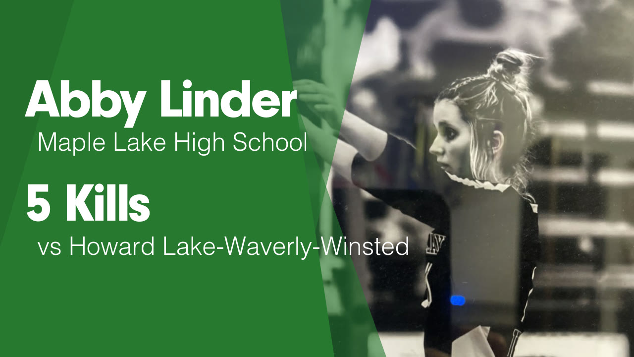 5 Kills vs Howard LakeWaverlyWinsted Abby Linder highlights Hudl