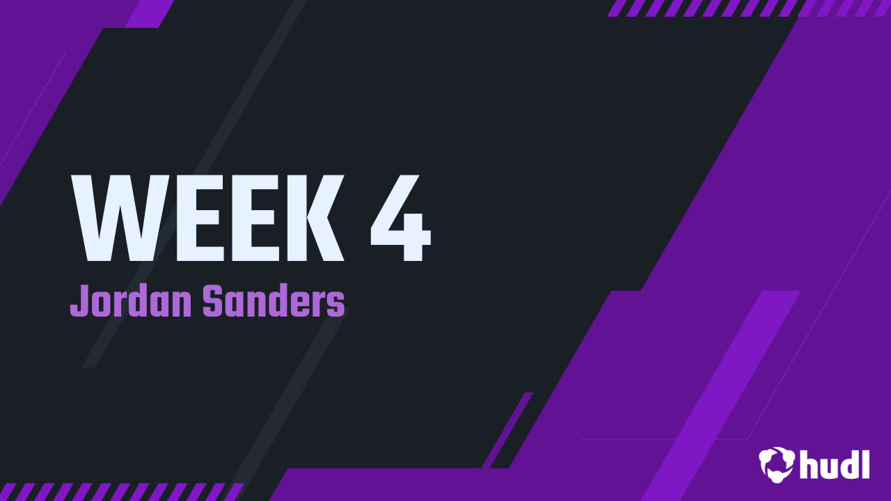 WEEK 4 - Jordan Sanders highlights - Hudl