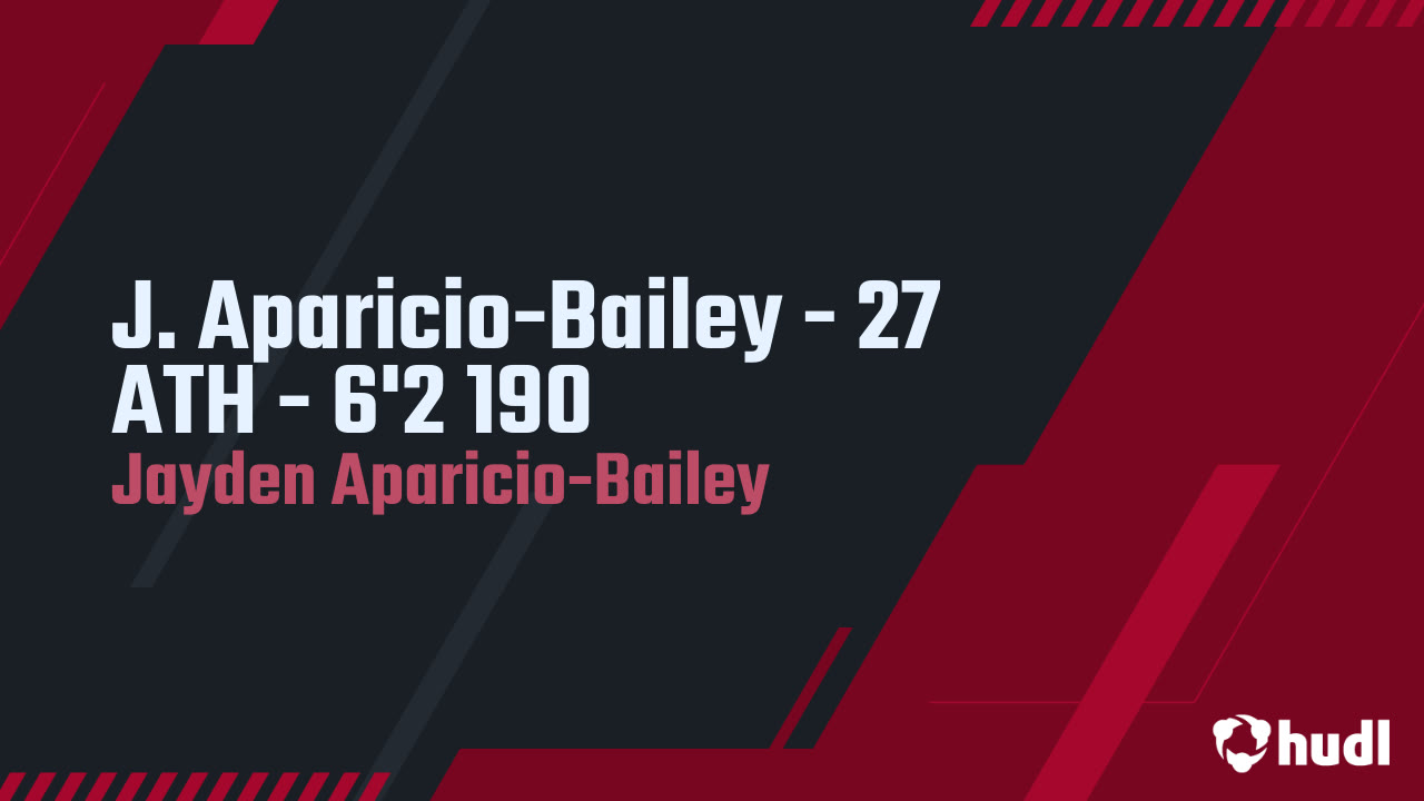 Jayden Aparicio-Bailey Junior Season Highlights 