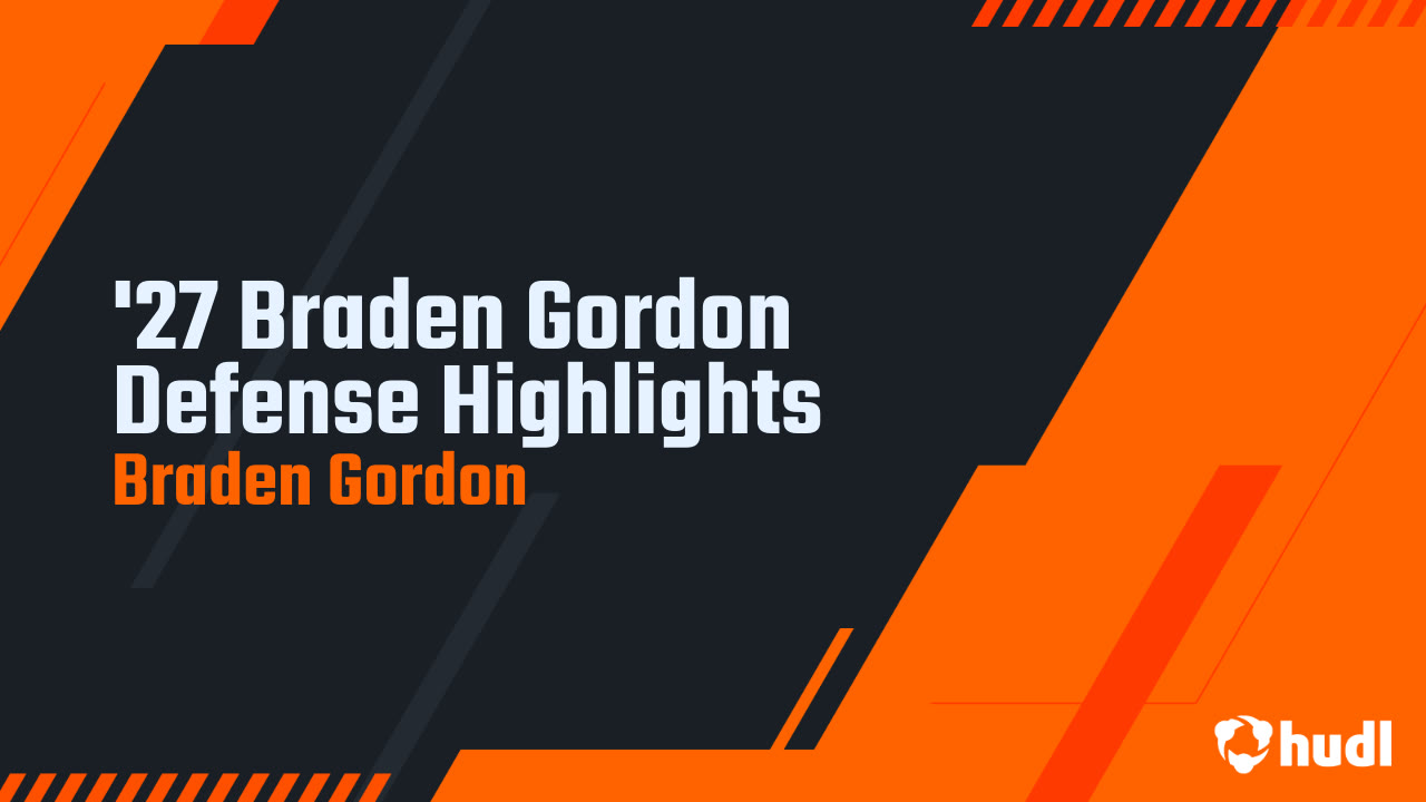 Braden Gordon - Montgomery - 2025 Junior Season Highlights 