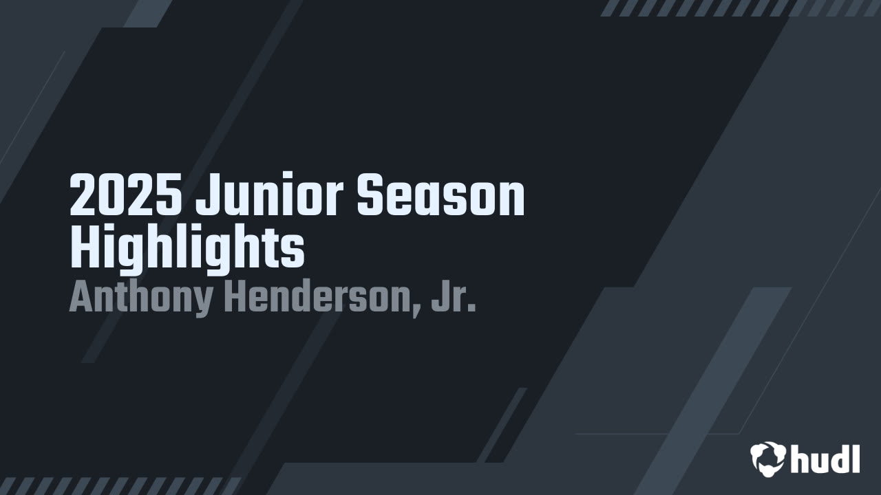 Anthony Henderson - King's Fork - 2025 Junior Season Highlights