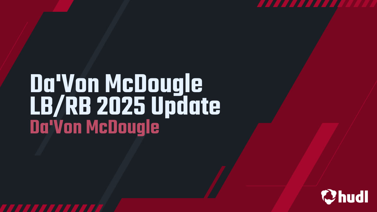 Da'Von McDougle - Glenville - 2025 Junior Season