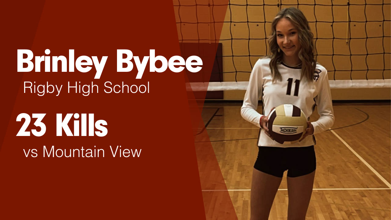 23 Kills vs Mountain View - Brinley Bybee highlights - Hudl