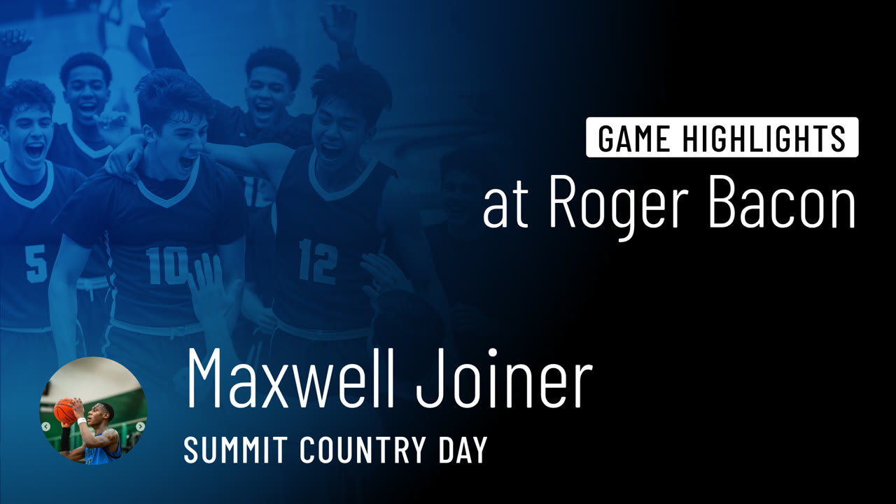 Game Highlights vs Roger Bacon - Maxwell Joiner highlights - Hudl