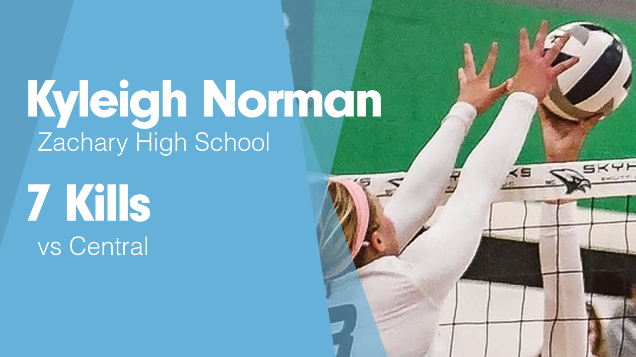 7 Kills vs Central - Kyleigh Norman highlights - Hudl