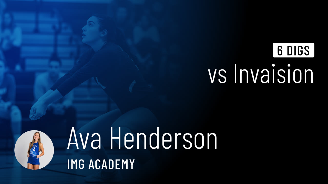 6 Digs vs Invasion Volleyball Club - Ava Henderson highlights - Hudl