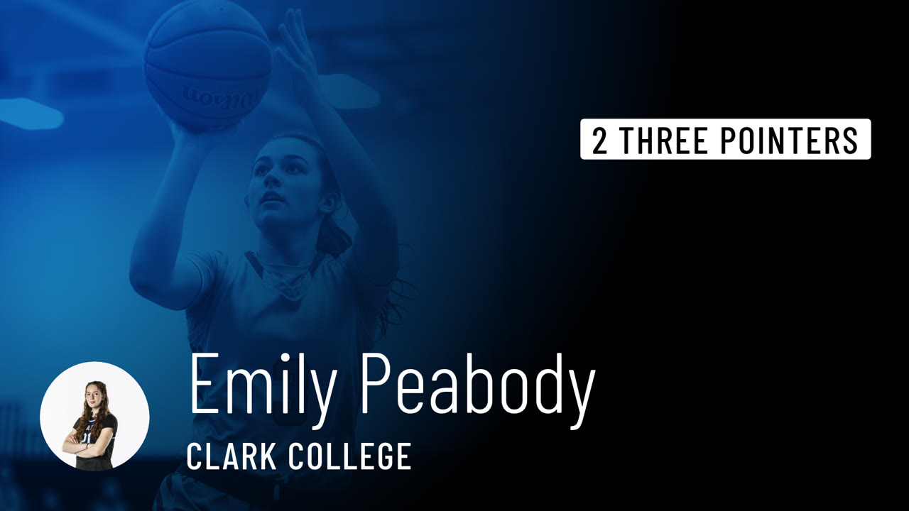 2 Three Pointers vs Clackamas Community College - Emily Peabody ...