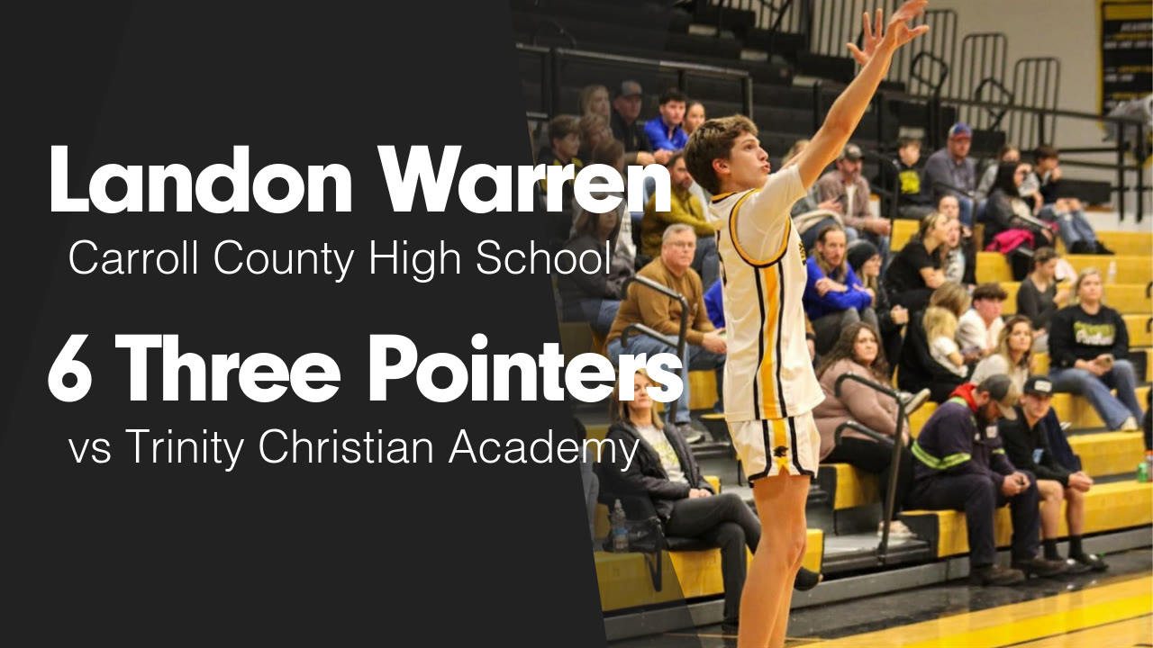 6 Three Pointers vs Trinity Christian Academy - Landon Warren ...