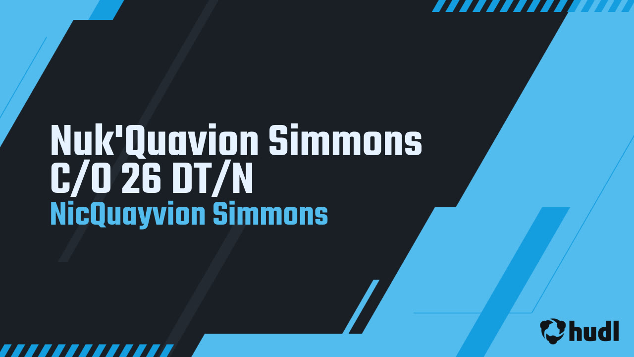 Nic'Quayvion Simmons - Carver - 2025 Senior Season Highlights